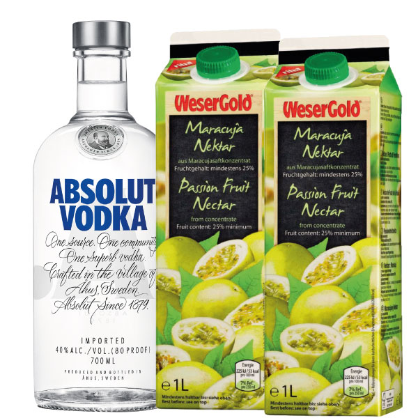 Absolut Vodka Maracuja Bundle